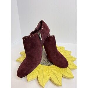 🔥Vince Camuto Women’s Saston Ankle Bootie  Maroon Size 7.5M New Without Box